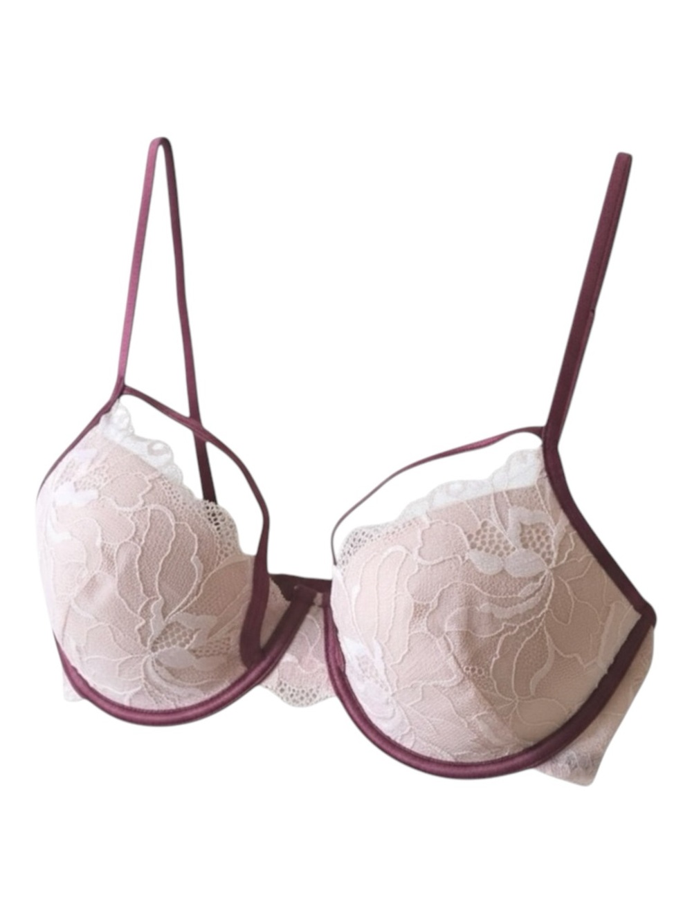 new Bluebella ᪥ Romantic Satin+ Floral Lace Underwire Demi Bra ᪥ Pink ᪥ 32D ᪥ - Picture 5 of 16